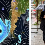 Anuncian río atmosférico con lluvias, heladas y vientos sobre los 80 km/h en 6 regiones de Chile