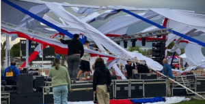 Desprendimiento de carpa en Fiesta de la Chilenidad de San Javier deja cinco personas lesionadas