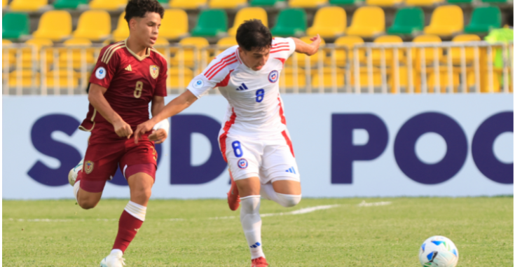 Venezuela aprovecha la localía y vence a La Roja Sub 17 en segunda fecha del ’UEFA Together Conmebol’