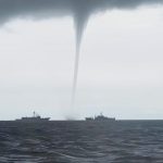 Armada hace oficial aviso por probabilidad de trombas marinas en el sur del país