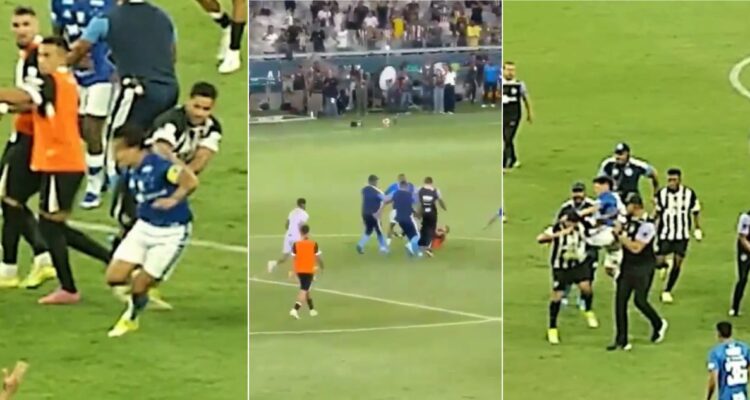 Escandalosa pelea y 23 expulsados: clásico Cruzeiro-Atlético Mineiro termina en bochorno mundial