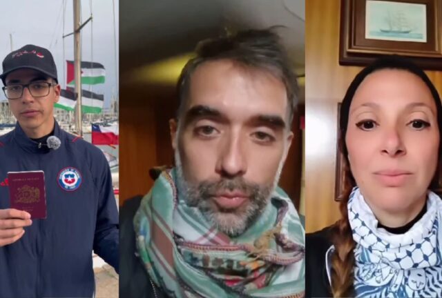 ¿Quiénes son los chilenos detenidos por Israel en la Flotilla camino a Gaza?