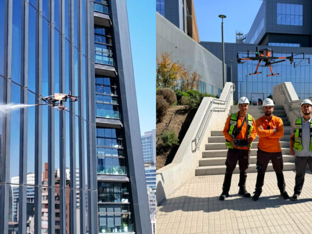 “¿El futuro ya llegó?”: La historia detrás de los drones chilenos que ya limpian vidrios en el MUT, Entel, Codelco y Walmart