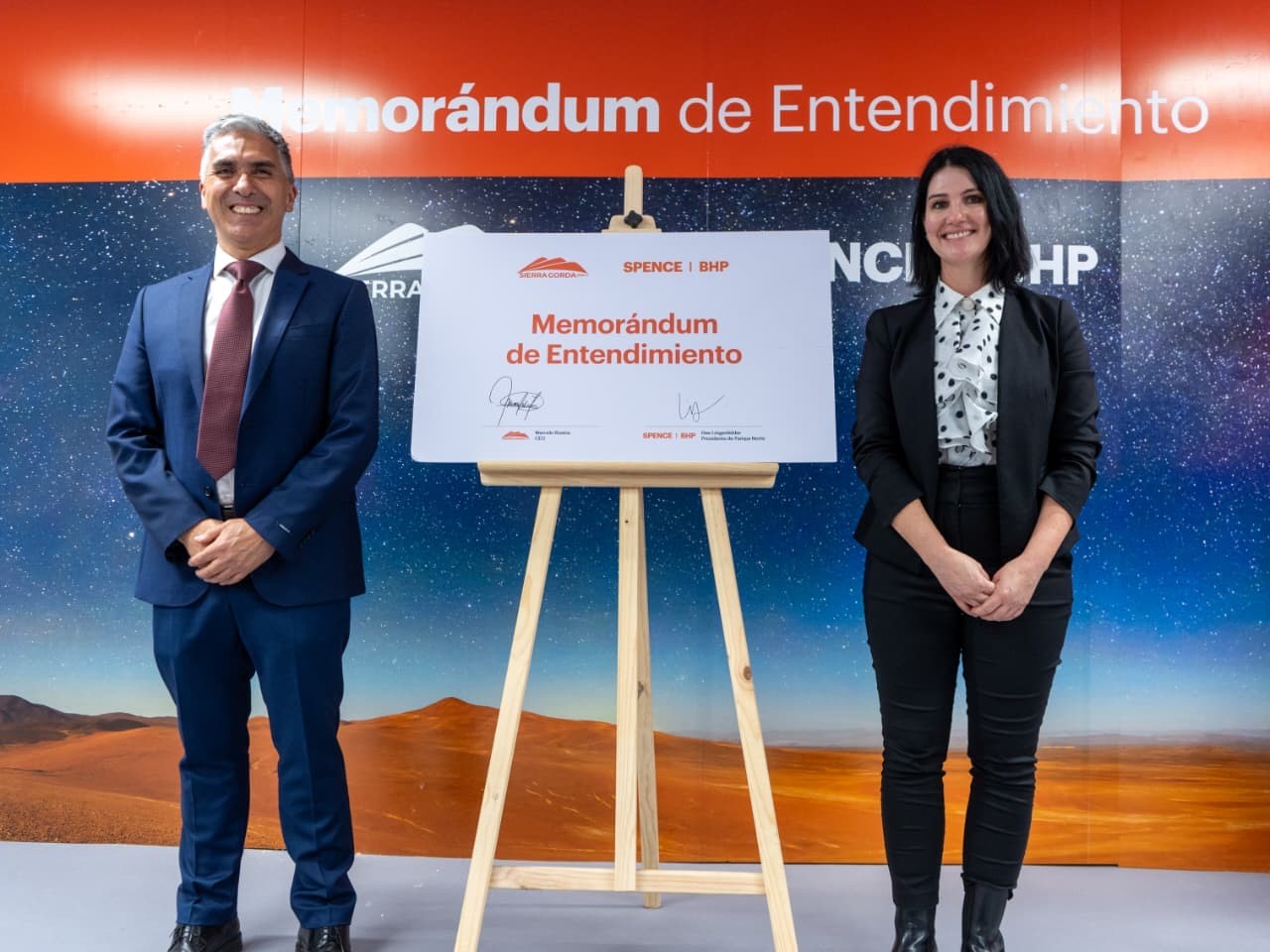 Sierra Gorda SCM y Minera Spence S.A. firman memorando de entendimiento para fortalecer la eficiencia y sostenibilidad de sus operaciones