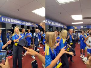 Con baile incluido: La animada celebración de los reyes de Países Bajos con la selección de Curazao tras histórico punto en el mundial