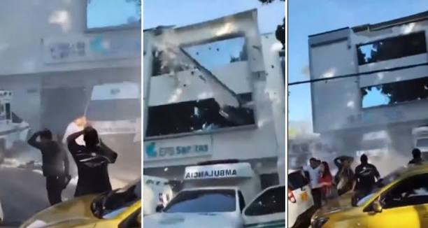 Registran colapso de hospital en Cali tras terremoto 7,4 en Colombia